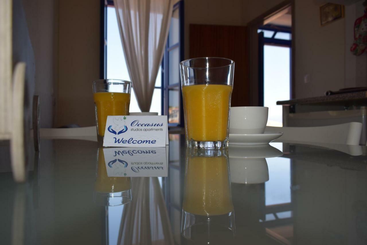 Occasus Room Chalki Town Bagian luar foto